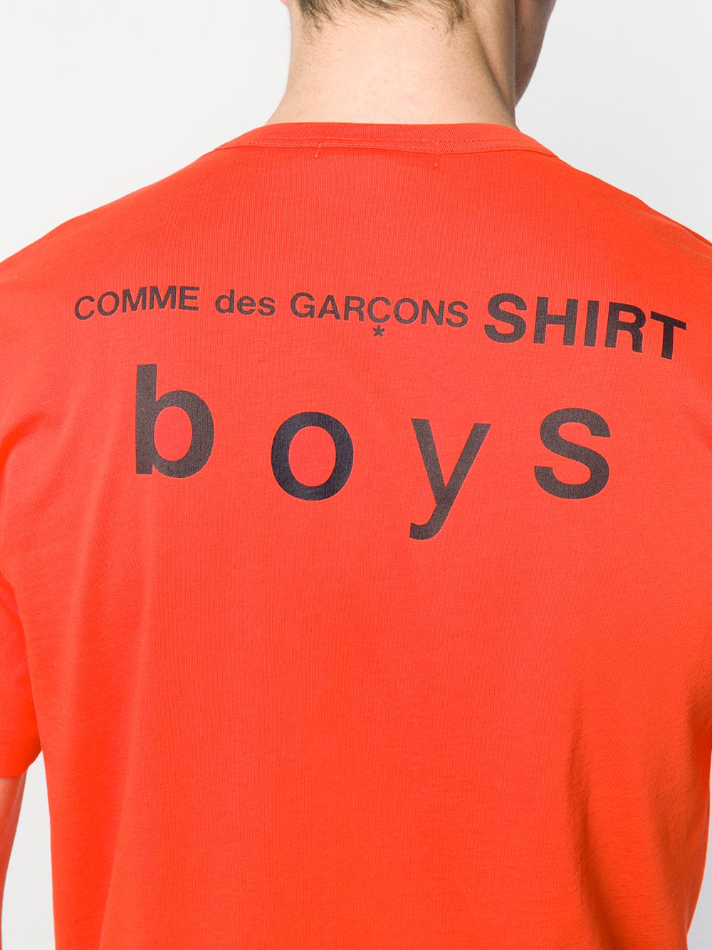 фото Comme Des Garçons Shirt Boys футболка с принтом логотипа