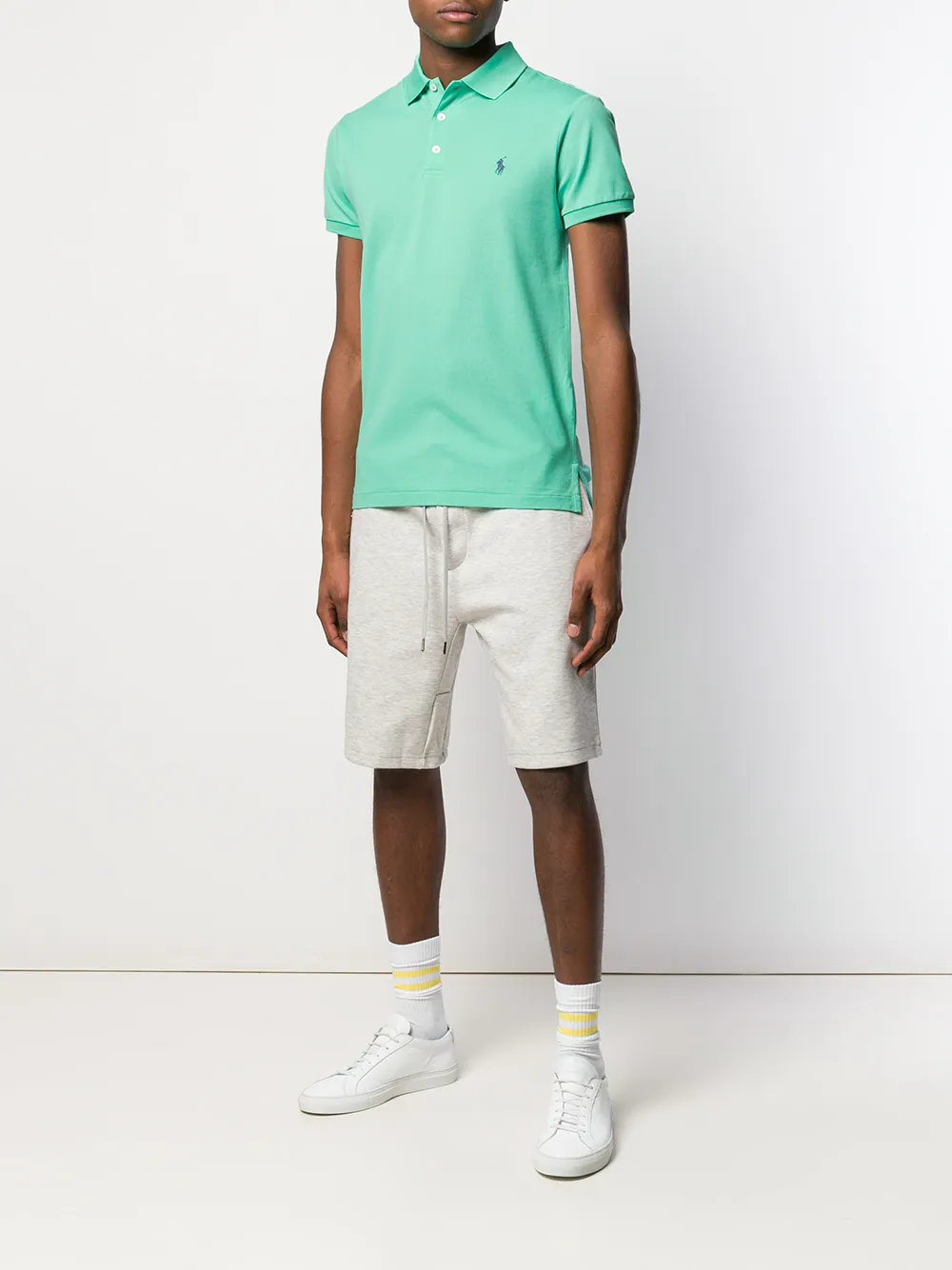 фото Polo ralph lauren рубашка-поло с вышитым логотипом