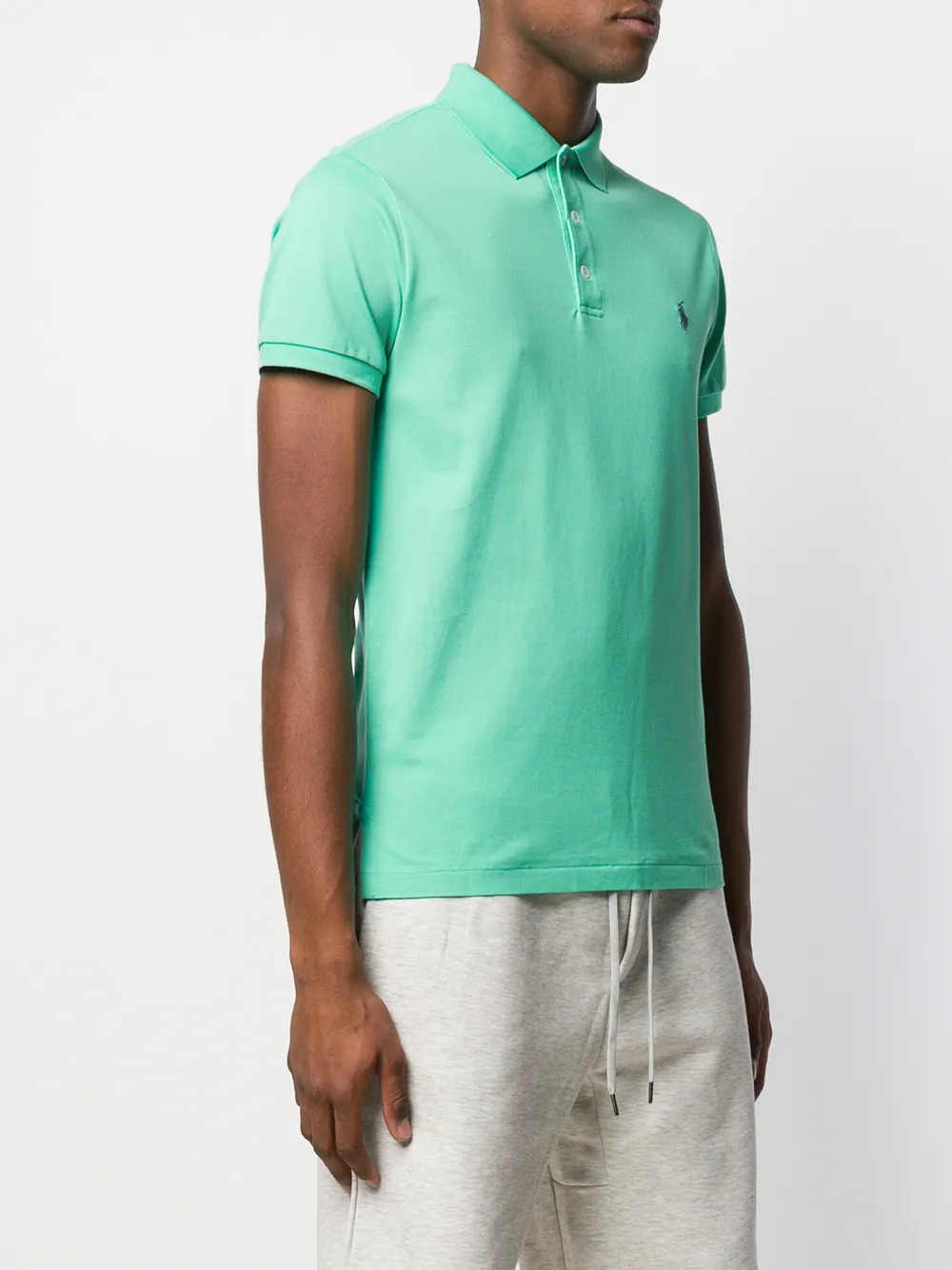 фото Polo ralph lauren рубашка-поло с вышитым логотипом