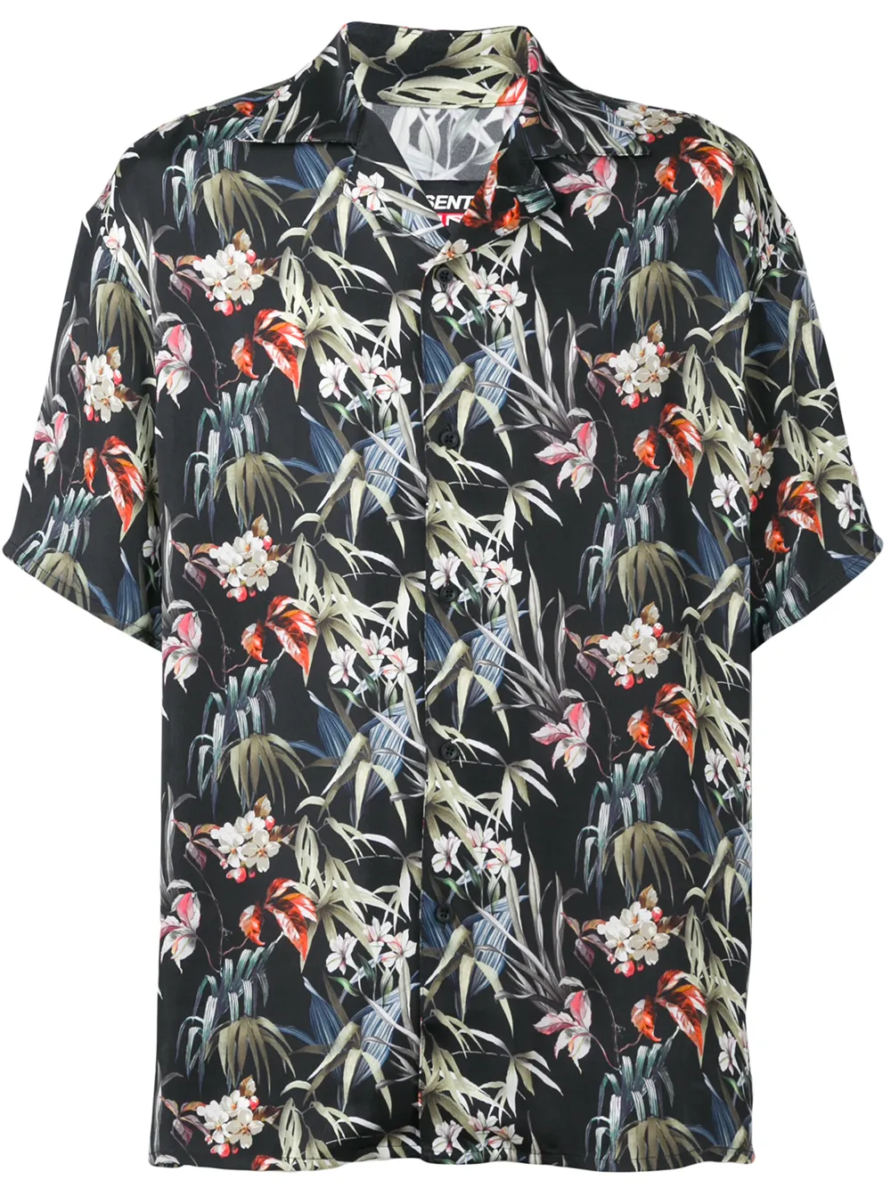 Represent T-shirts REPRESENT FLORAL PRINT SHIRT - BLACK