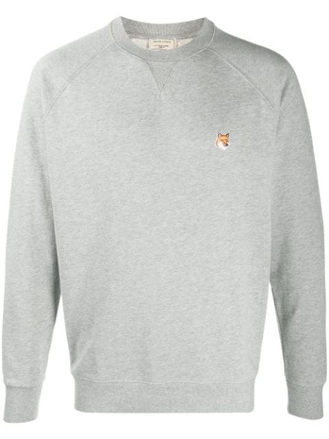 Maison Kitsuné - grey fox head sweater