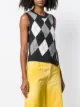 Pringle of Scotland Argyle knit tank top