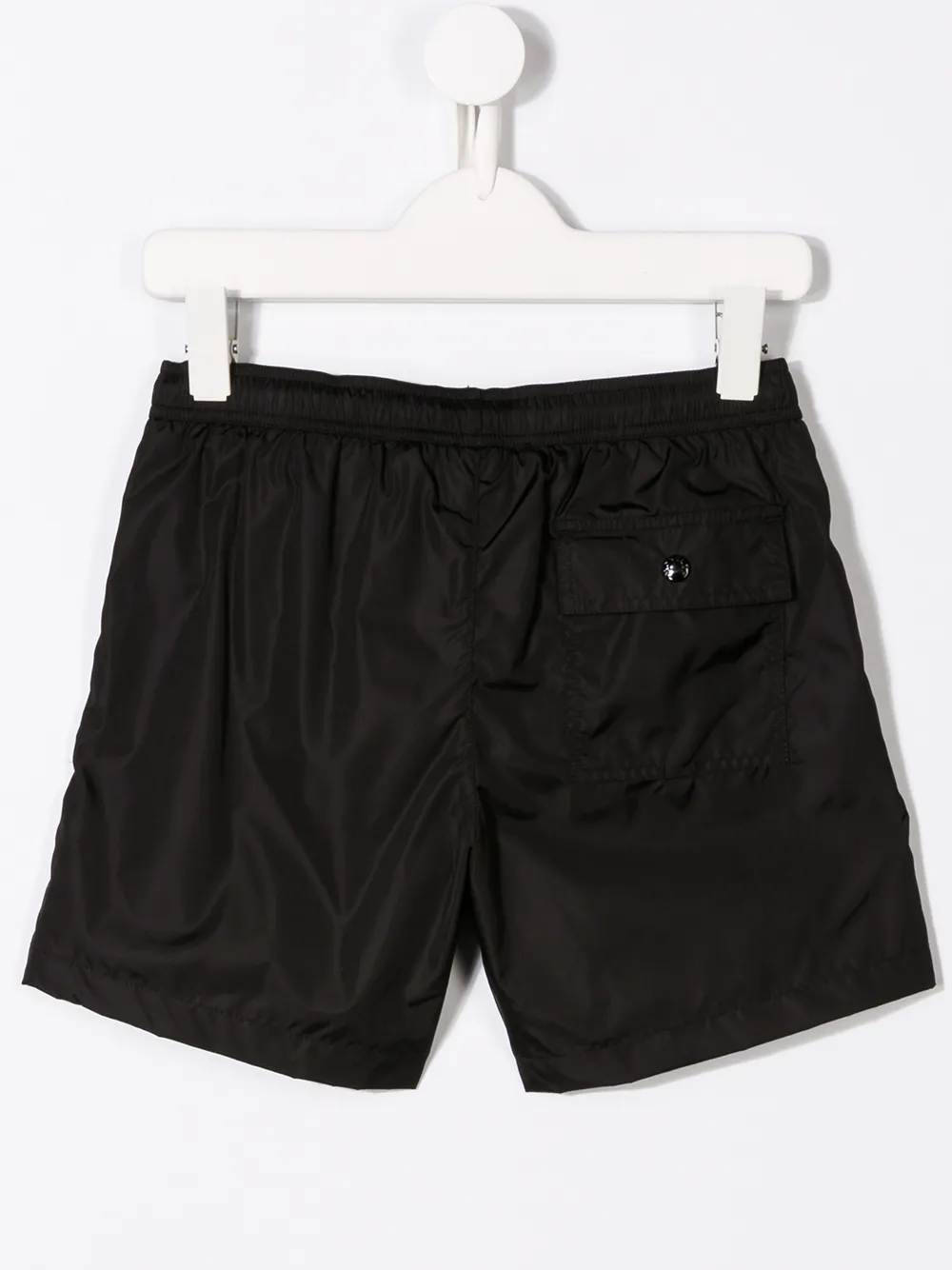 Moncler Enfant Zwemshorts met logo Zwart