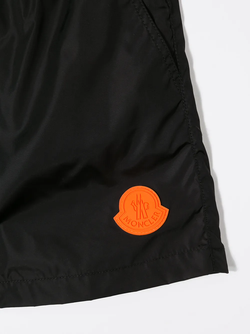 Moncler Enfant Zwemshorts met logo Zwart