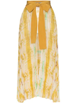 blanche belted tie dye skirt