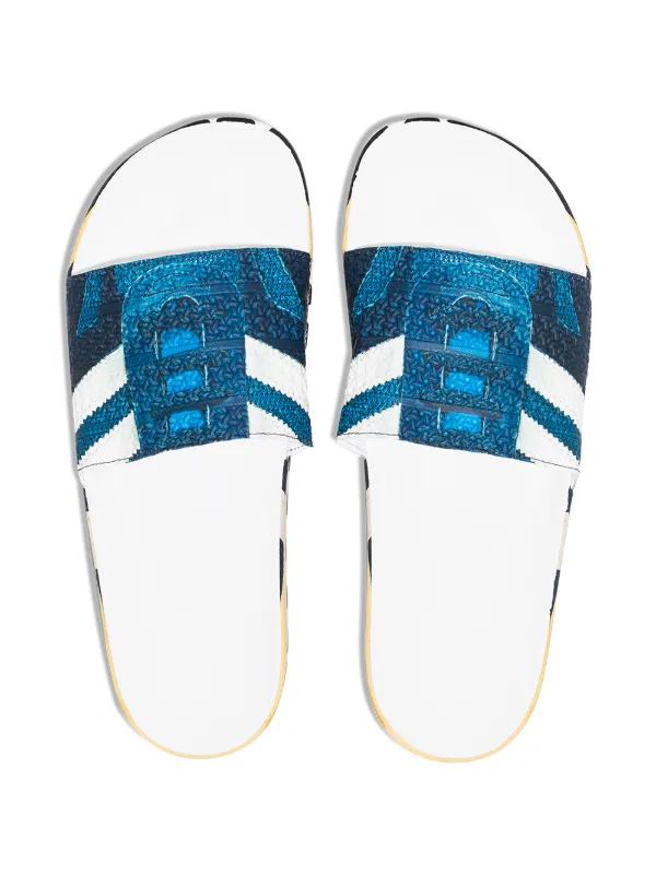 adidas adilette textured rubber slides