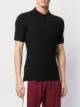 Dolce & Gabbana ribbed knit polo shirt