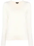 N.Peal v-neck jumper - White