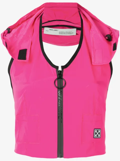 Off-White sporty gilet top