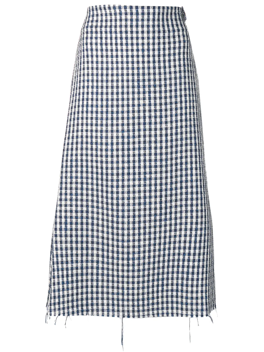 Simon Miller Tops SIMON MILLER KARIERTER TWEED-ROCK - BLAU