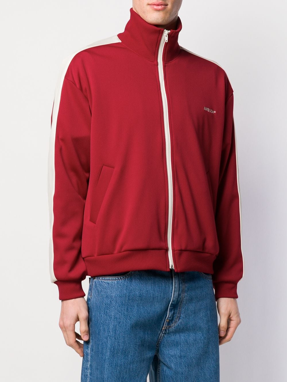 AMBUSH Monogram zip-up Polo Top - Farfetch