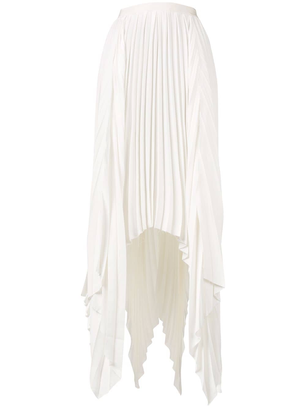 фото Khaite асимметричная плиссированная юбка