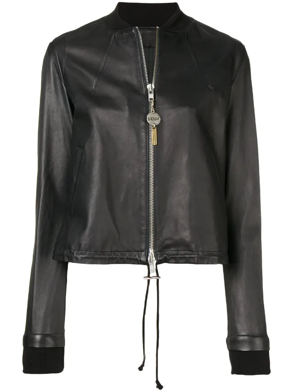 S W O R D 6 44 Drawstring Leather Jacket Farfetch