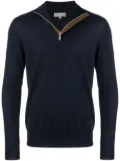 N.Peal The Regent half-zip jumper - Blue