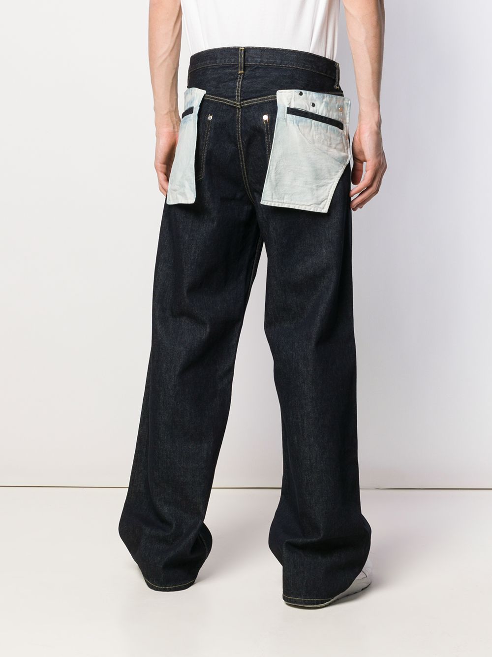 фото Facetasm расклешенные широкие джинсы