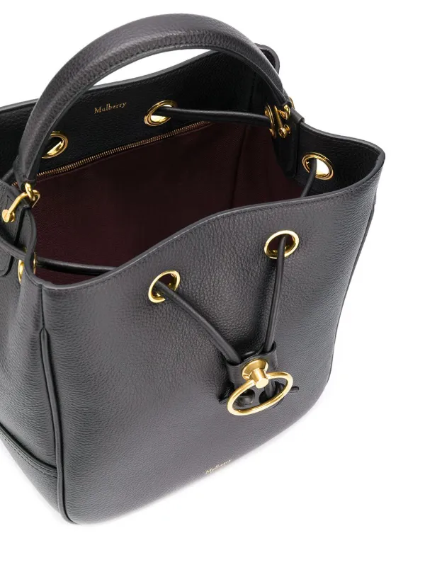 mulberry hampstead leather bucket bag