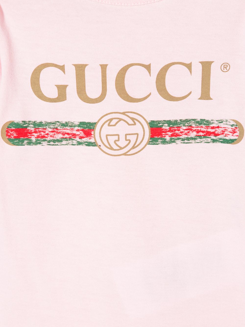 фото Gucci kids "комплект из ромпера, шапки бини и нагрудника"