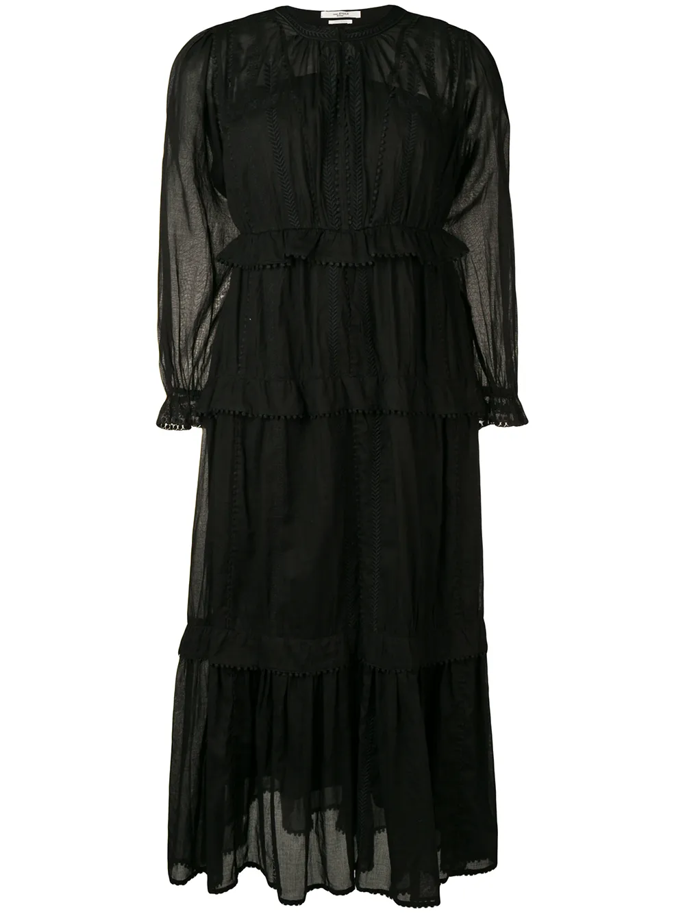 Etoile Isabel Marant Dresses ISABEL MARANT ÉTOILE OBONI VINTAGE LACE DRESS - BLACK