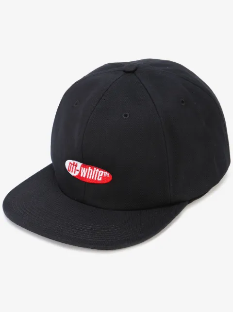 Off-White Baseballkappe mit Logo-Stickerei
