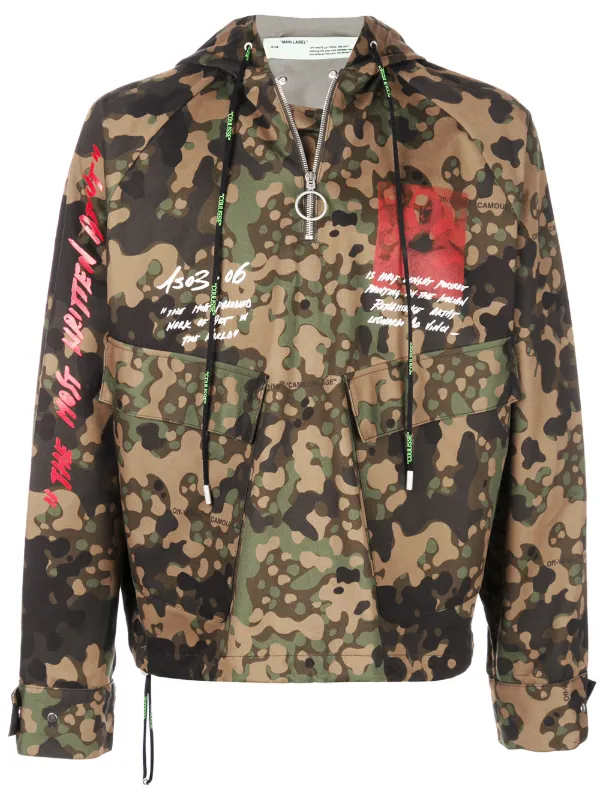 off white camouflage jacket