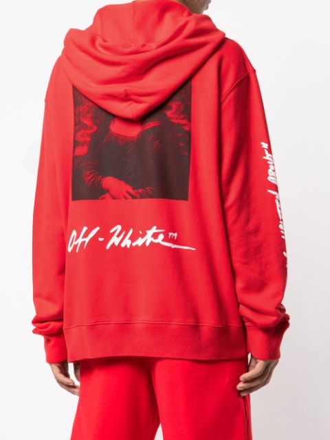 red off white mona lisa hoodie