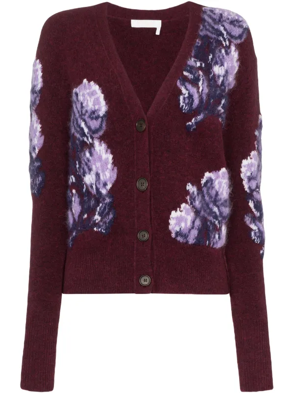 floral cardigan