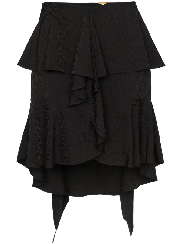 express ruffle mini skirt