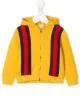 الصورة 1 من Gucci Kids كنزة بغطاء رأس وسحاب مزينة بشرائط