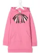 الصورة 1 من Gucci Kids فستان كنزة بغطاء رأس مزين بلمسة بابيون