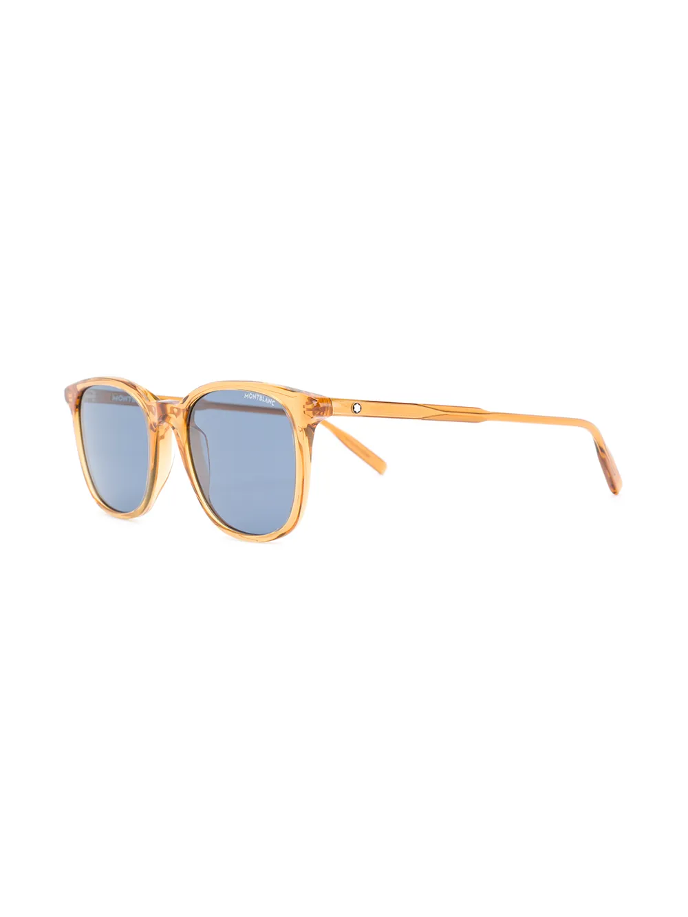 Montblanc Zonnebril met vierkant montuur - Oranje