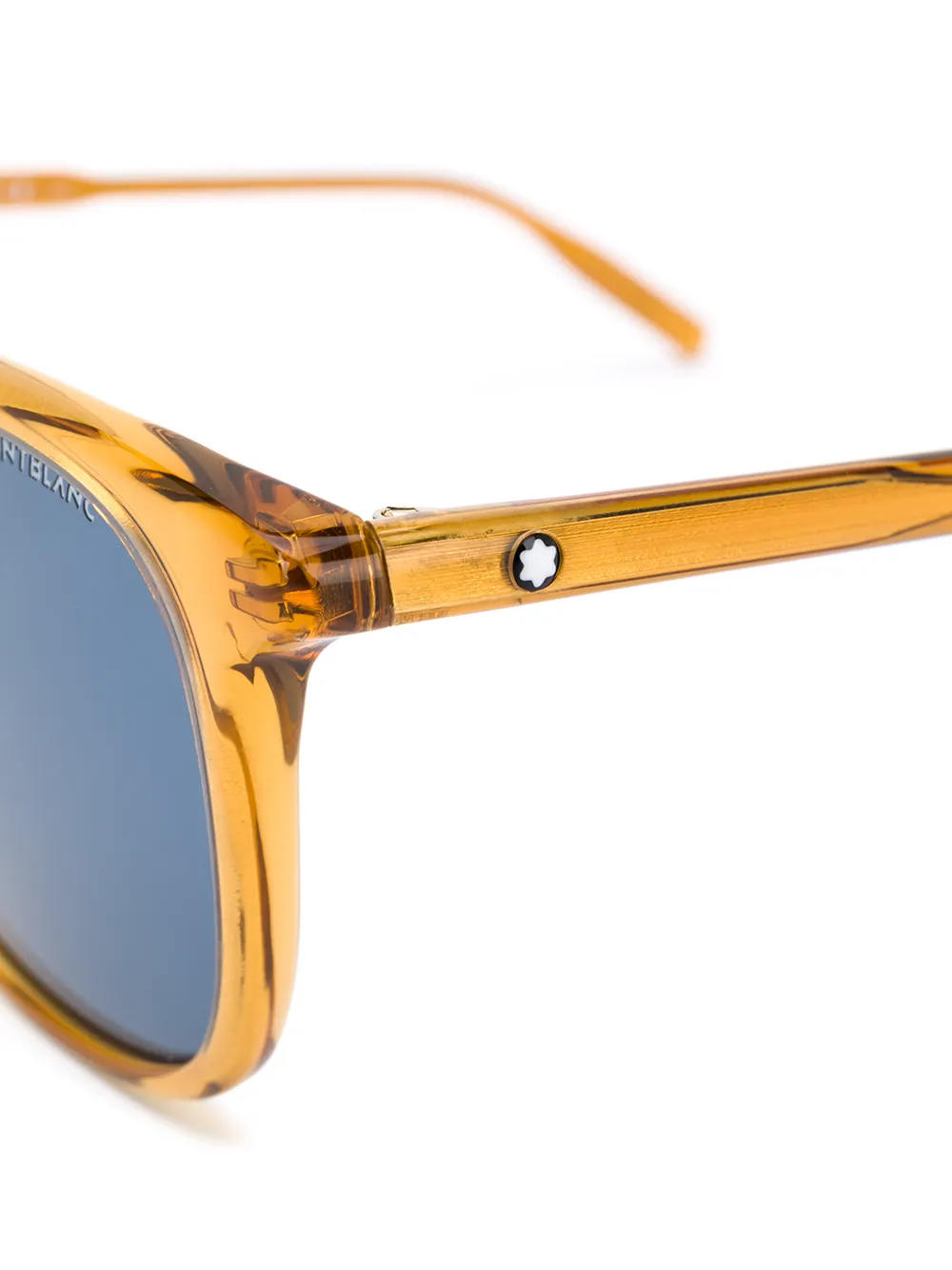 Montblanc Zonnebril met vierkant montuur Oranje