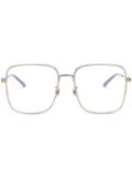 Gucci Eyewear square-frame titanium glasses - Gold