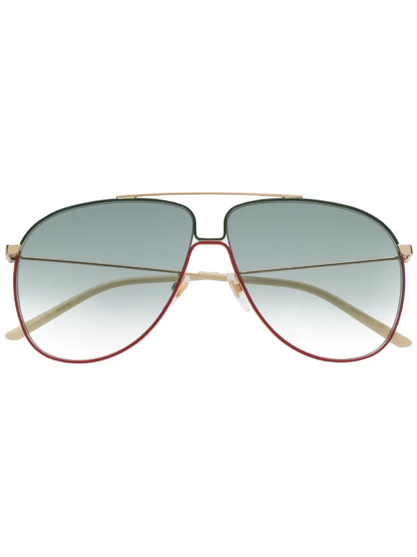 gucci green aviator sunglasses