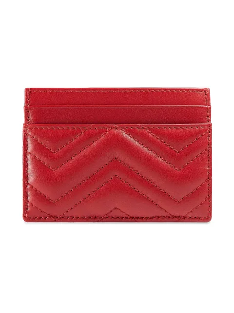 gucci marmont card case red