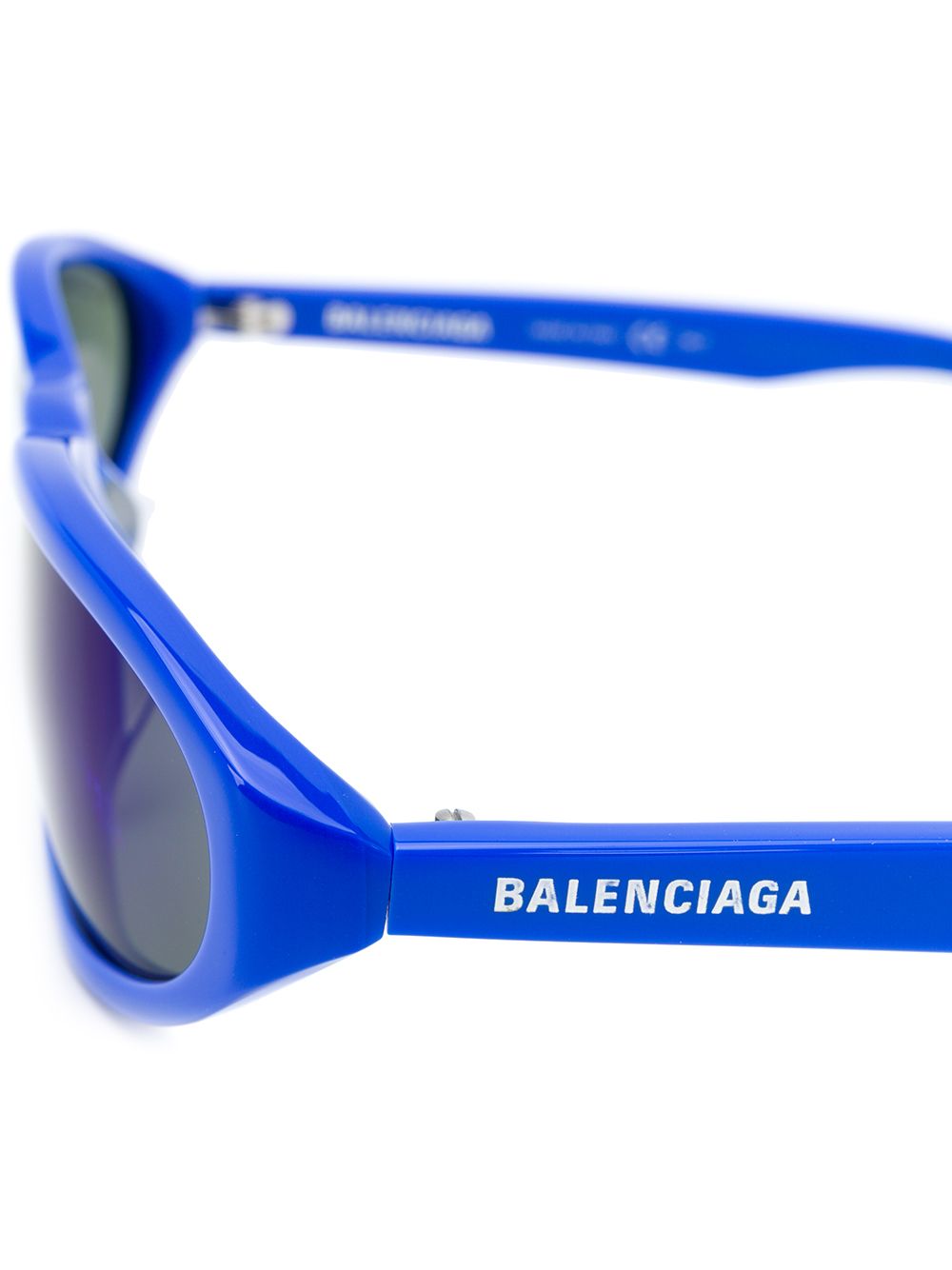 фото Balenciaga eyewear солнцезащитные очки в тонкой овальной оправе