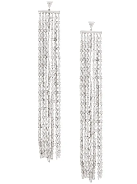 Click to view more detailed imagery on our partner's website Fallon Marquis Waterfall Crystal Earrings In Silver