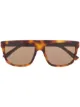 الصورة 1 من Gucci Eyewear نظارة شمسية بتأثير صدف السلحفاة