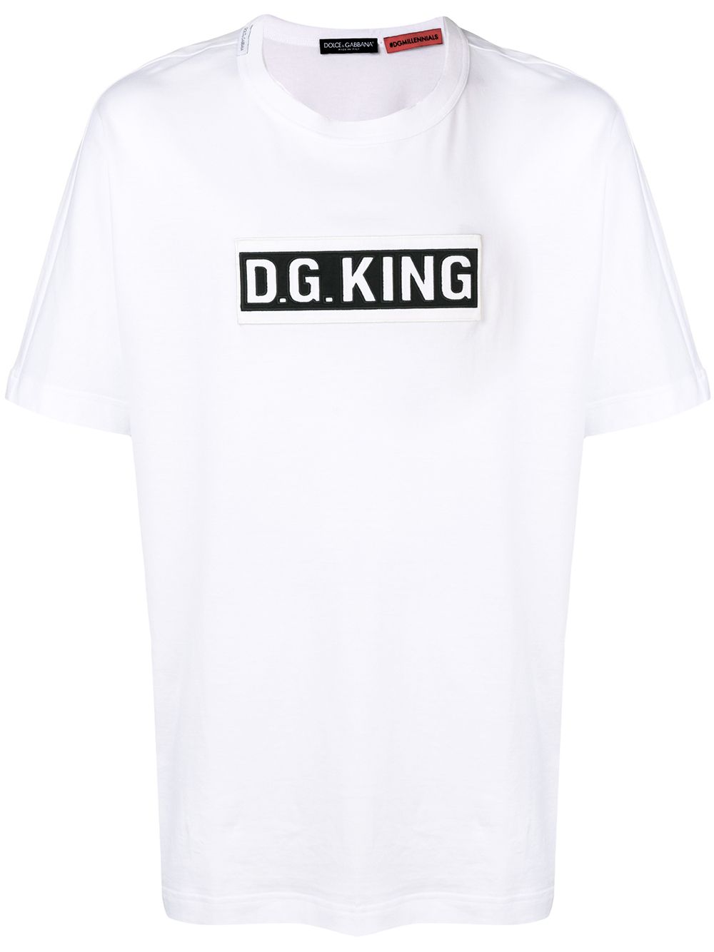 фото Dolce & Gabbana футболка с нашивкой D.G. King