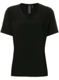 Norma Kamali scoop neck T-shirt - Black