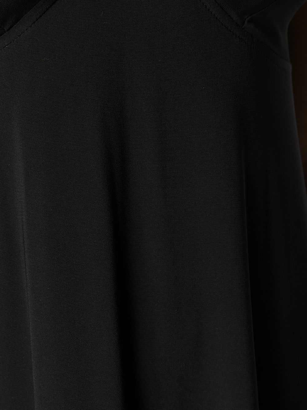 Shop Norma Kamali V-neck Maxi Dress In Black