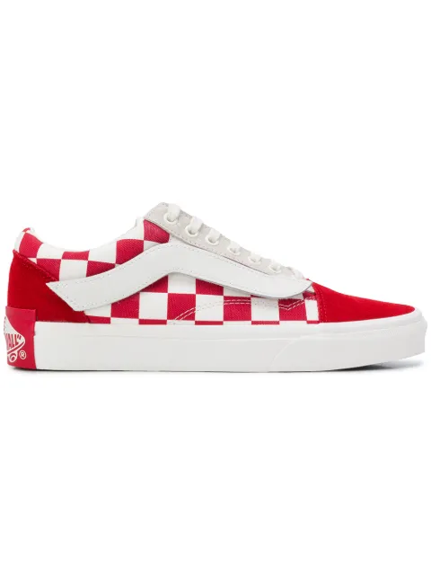 vans old skool leather check