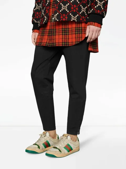 women's screener leather sneaker