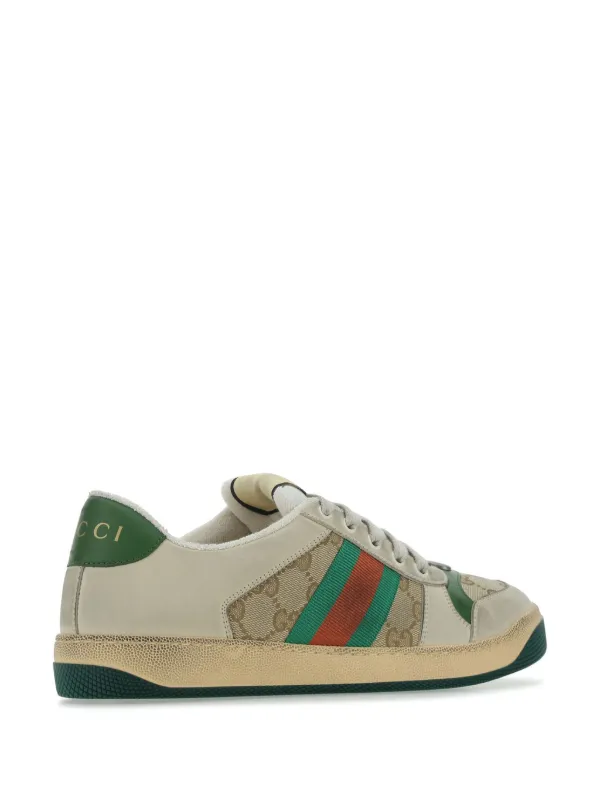スニーカー SCREENER LEATHER SNEAKERS Gucci Screener Leather Sneakers | Neutrals | FARFETCH