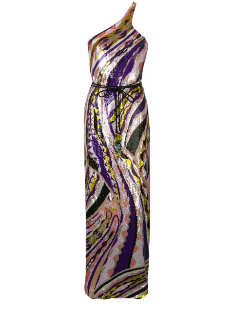 PUCCI vestido de noche con lentejuelas