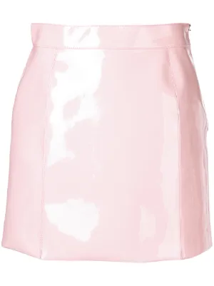 pink metallic tube skirt