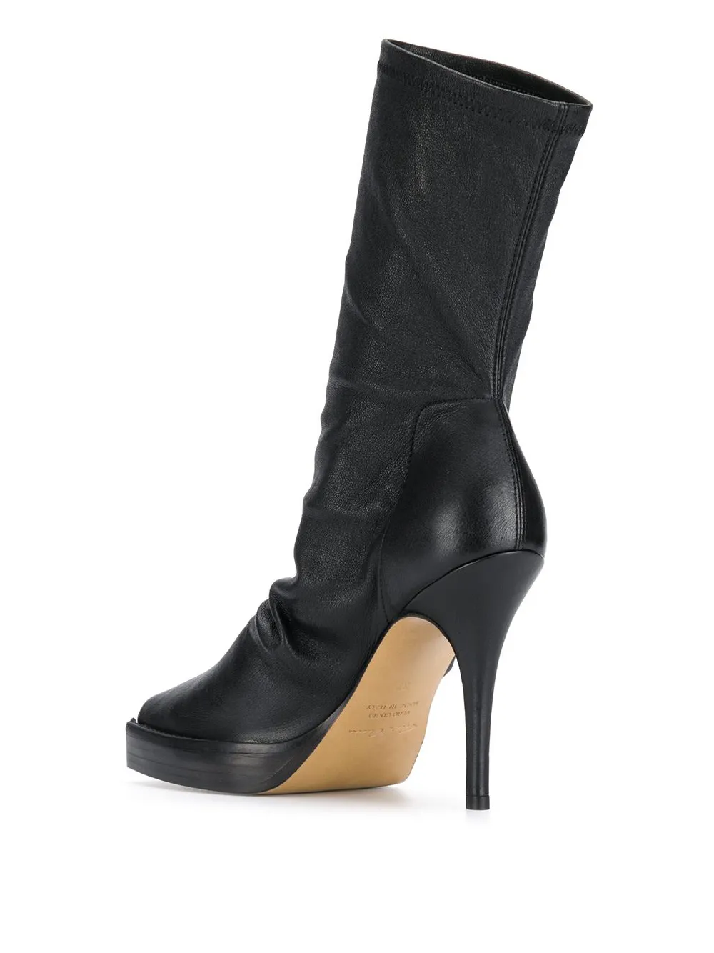 Rick Owens high heeled boots Black