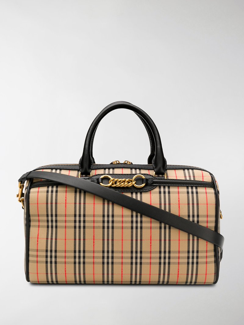 Burberry The Medium 1983 Check Link Bowling Bag neutrals MODES