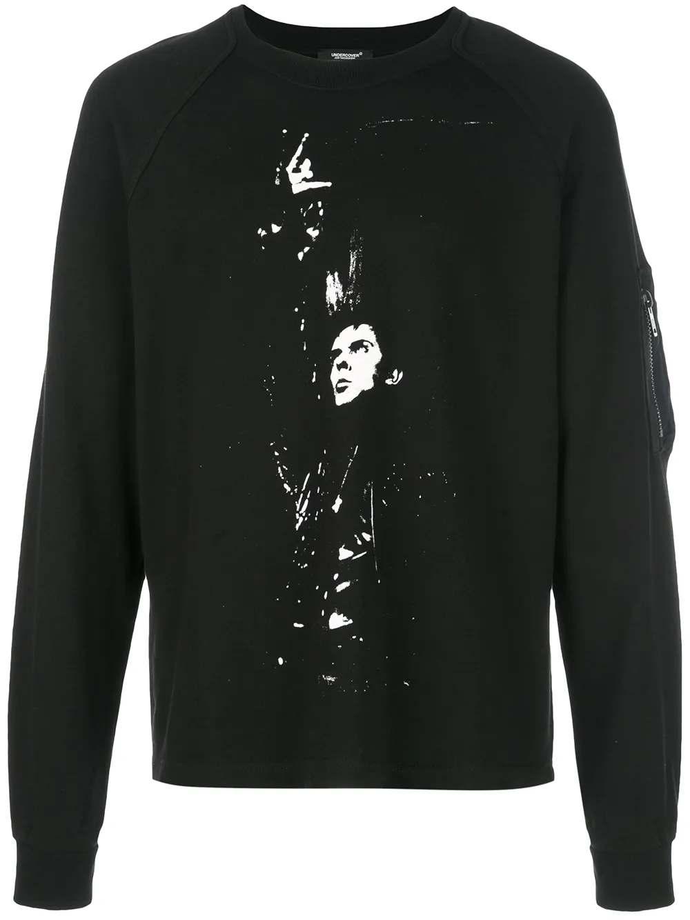 Undercover T-shirts UNDERCOVER FRONT PRINT SWEATSHIRT - BLACK