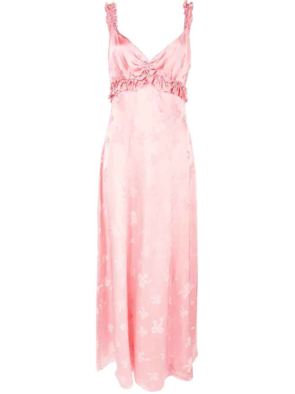 Alexa Chung Dresses ALEXA CHUNG FRILL DETAIL EMPIRE DRESS - PINK