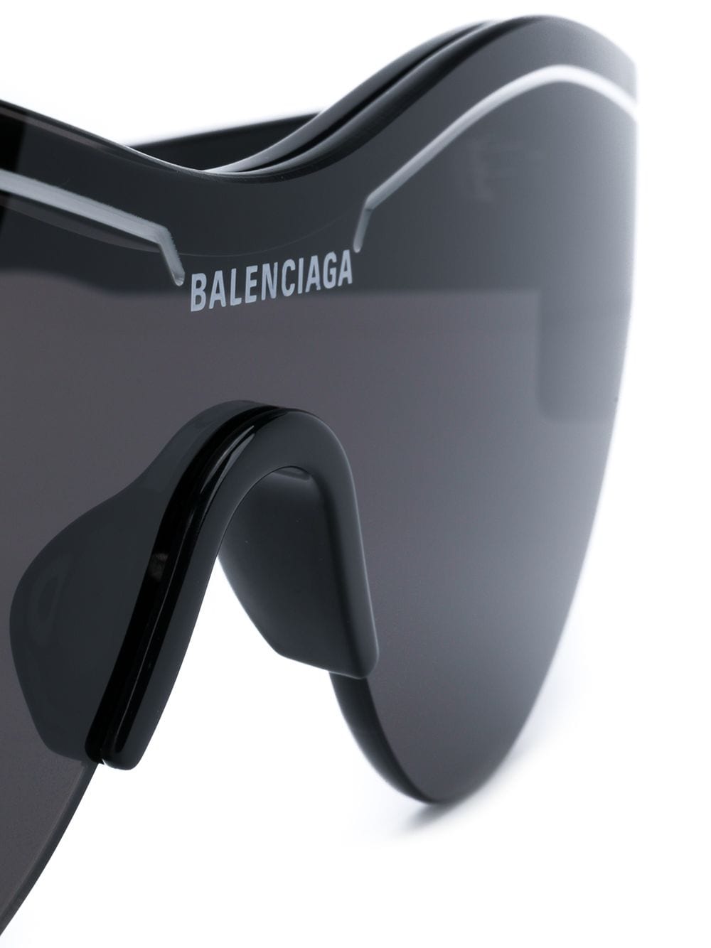 Balenciaga Zonnebril met rond montuur Zwart
